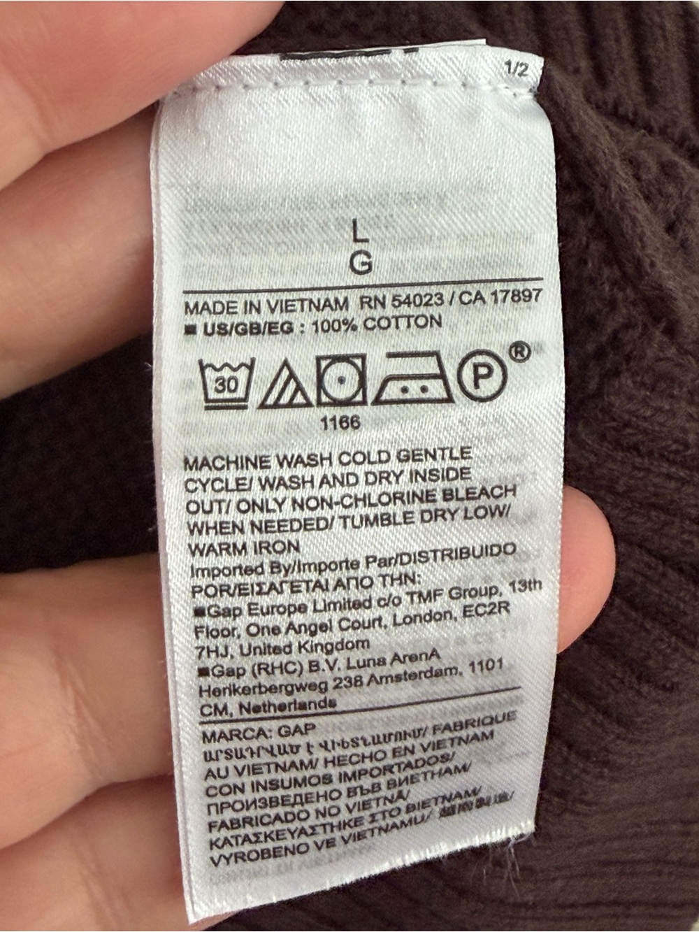 GAP Men's Crewneck Sweater - Brown - Picture 6 of 6